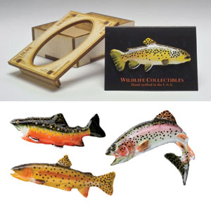 Hand Painted Trout Pins, Jewelry: Store Name